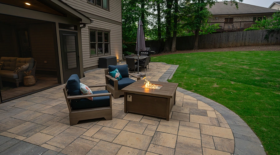 Hardscaping Design Ideas with Firepit