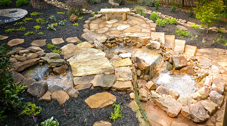 Hardscaping Ideas With Water Feature