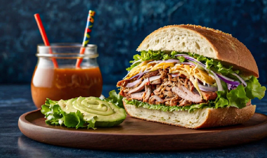 BBQ Pulled Pork Sandwiches with Apple Slaw