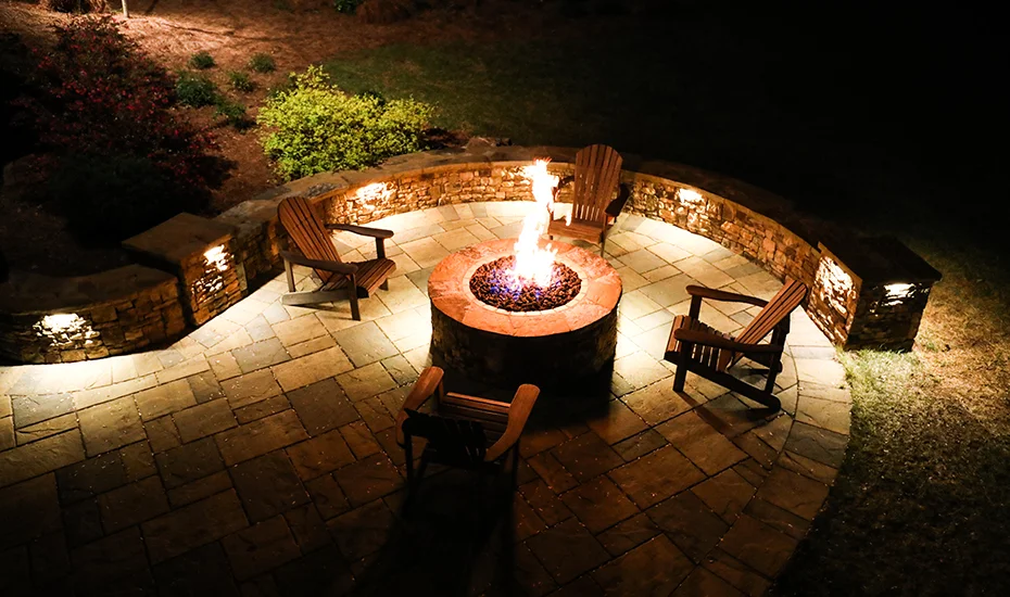 Outdoor Lighting Ideas with Fire Pits