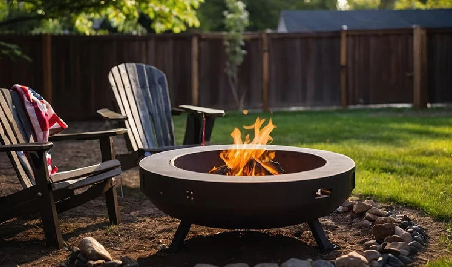 Backyard Copper fire pit ideas