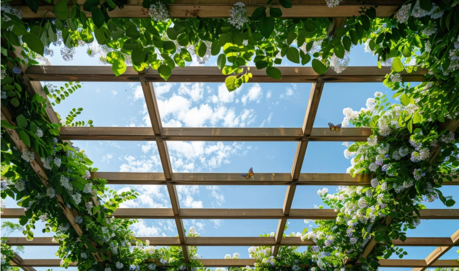 Pergola Design with Plants 