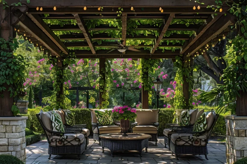 Pergola Design with Plants