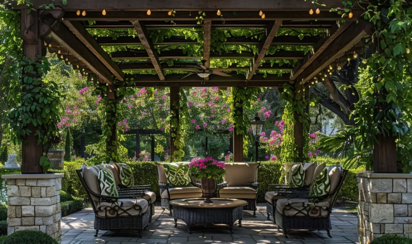 Pergola Design with Plants